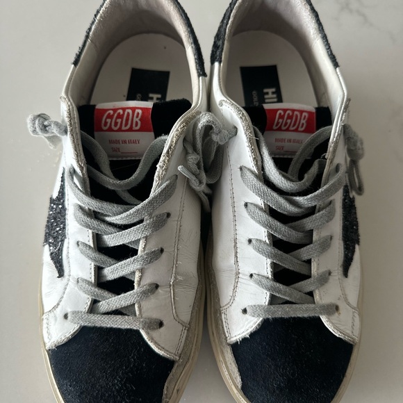 PRISTINE Golden Goose SparkleBlack Sneakers(38) - Picture 7 of 10